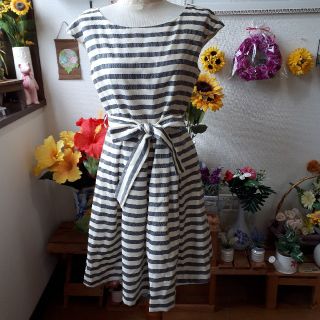 ロペピクニック(Rope' Picnic)の新品⭐ROPE PlCNIC ロペ ピクニック ワンピース⭐ボーダー/9(ひざ丈ワンピース)