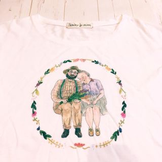 アトリエドゥサボン(l'atelier du savon)のエリリン23814546様専用 おじいちゃんおばあちゃんTシャツ💐(Tシャツ(半袖/袖なし))