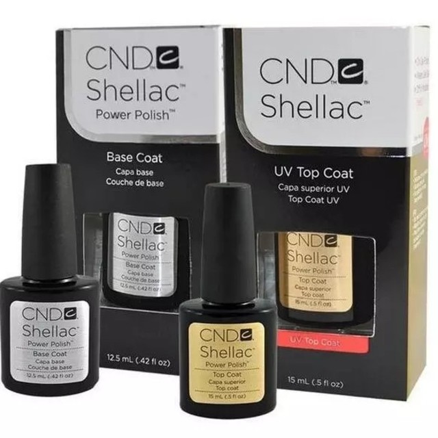 SHELLAC(シェラック)のシェラック　ネイル　ベースコート・トップコート コスメ/美容のネイル(ネイルトップコート/ベースコート)の商品写真