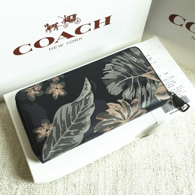 COACH(コーチ)のCOACH長財布 コーチ正規品 F75298 ハワイアンパーム メンズ用財布2 メンズのファッション小物(長財布)の商品写真