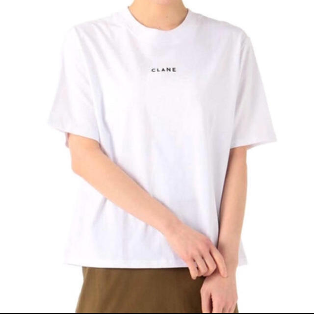 ENFOLD(エンフォルド)のCLANE パックT Tシャツ ホワイトのみ レディースのトップス(Tシャツ(半袖/袖なし))の商品写真