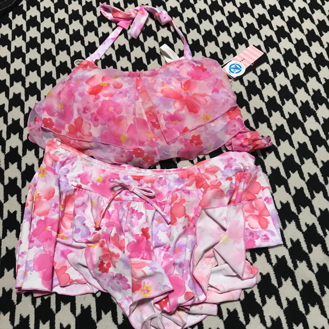 【即日発送可】ノアンヌ 水着 5Ｌ ピンク レディースの水着/浴衣(水着)の商品写真