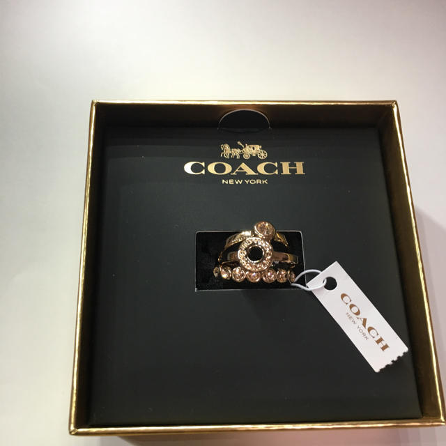 COACH(コーチ)のcoach3つ重ね付けリング レディースのアクセサリー(リング(指輪))の商品写真