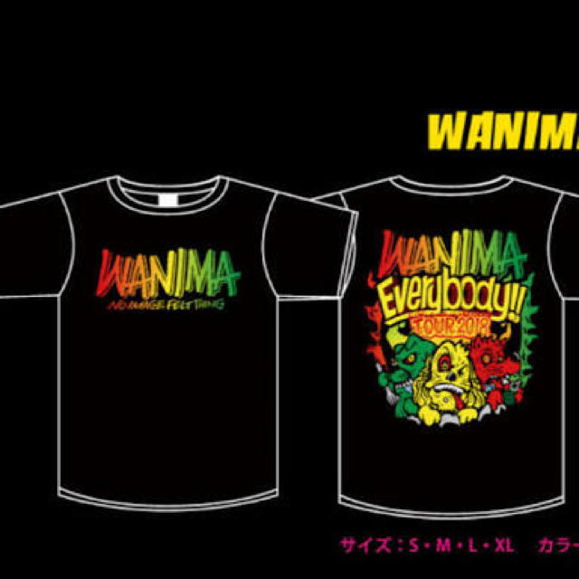 WANIMA  Everybody!! TOUR Tシャツ 黒 XLサイズ