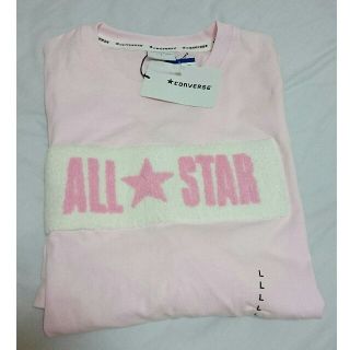 コンバース(CONVERSE)のCONVERSE☆ALL STAR☆Tシャツ☆ピンク☆L(Tシャツ/カットソー(半袖/袖なし))