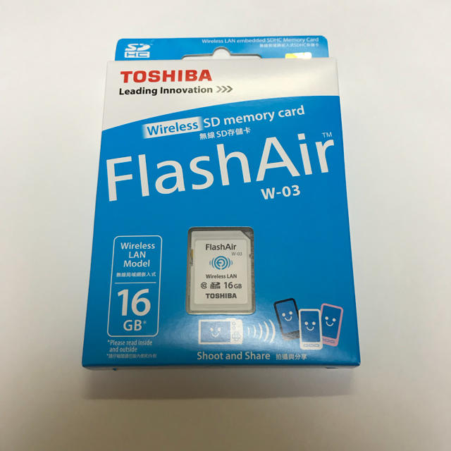 無線LAN搭載 Flash Air Wi-Fi SDHCカード 16GB   スマホ/家電/カメラのカメラ(その他)の商品写真