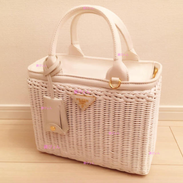 史上最も激安】 PRADA - かごバッグ♡ ♡PRADA かごバッグ/ストロー