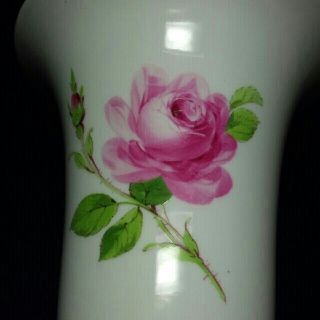 MEISSEN OCTO様オールド マイセン“思い出のピンクローズ” 花瓶