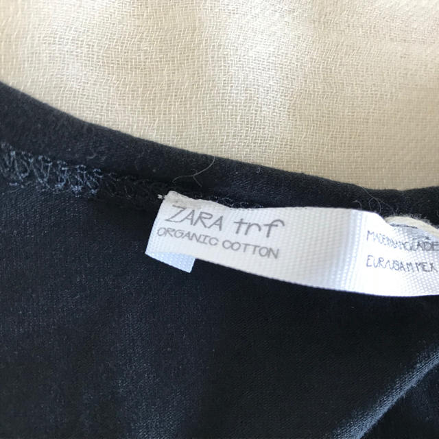 ZARA(ザラ)のcoron様専用新品【ZARA】ザラ Tシャツ M   ネイビー レディースのトップス(Tシャツ(半袖/袖なし))の商品写真