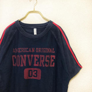 コンバース(CONVERSE)の【90s】converse LOGO フットボールシャツ メンズ L 古着(Tシャツ/カットソー(半袖/袖なし))