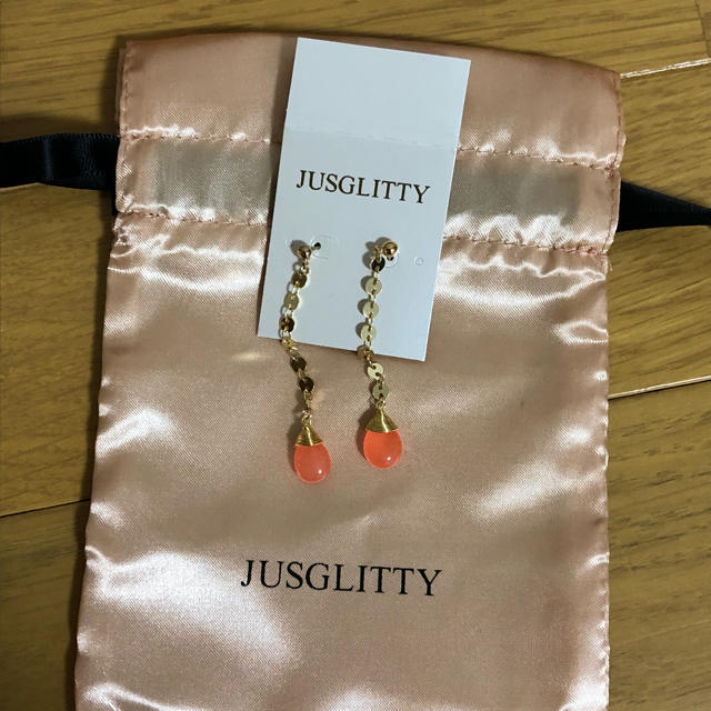 JUSGLITTY(ジャスグリッティー)のJUSGLITTY 新品未使用 天然石チェーンピアス セット売り レディースのアクセサリー(ピアス)の商品写真