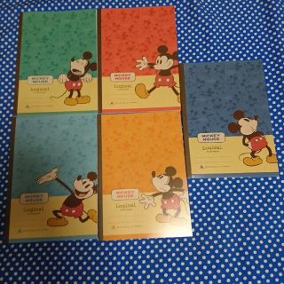 ディズニー(Disney)のロジカルノートA 5冊セット ミッキー 大学ノート (ノート/メモ帳/ふせん)