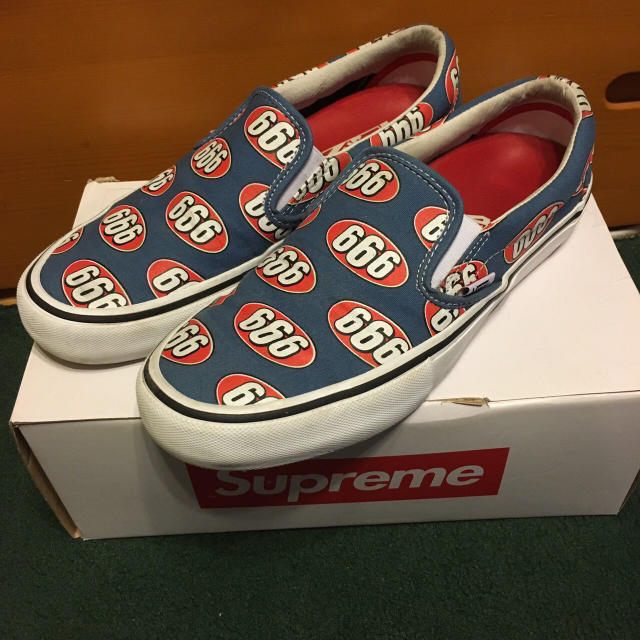 Supreme(シュプリーム)のvans×supremeスリップオン メンズの靴/シューズ(スニーカー)の商品写真