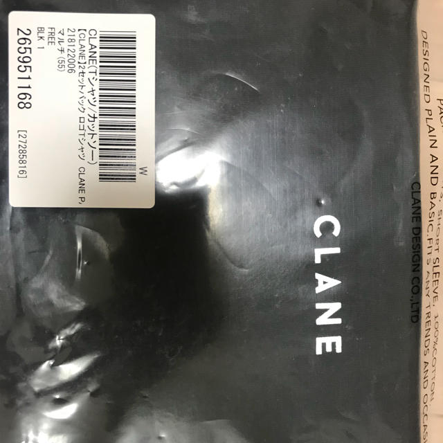 CLANE タグ付き新品未使用 パックTシャツ ブラック