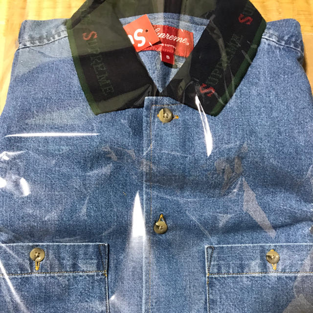 お得2023】 Supreme - Supreme Rib Collar S/S Denim Shirt Sの通販 by