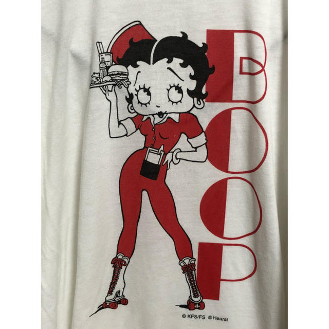 【新品未使用】ベティ BETTYBOOP Tシャツ 白 白T キャラクター レディースのトップス(Tシャツ(半袖/袖なし))の商品写真