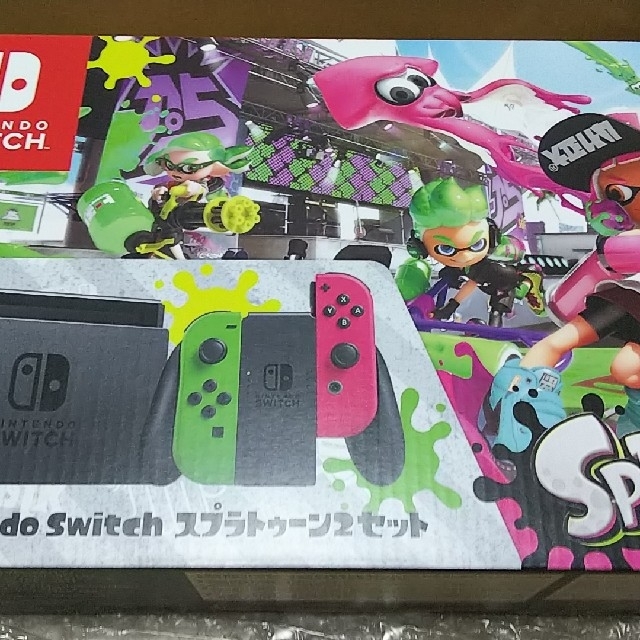 Nintendo Switch(ニンテンドースイッチ)のhy1104さん専用 新品 ニンテンドースイッチ スプラトゥーン2セット エンタメ/ホビーのゲームソフト/ゲーム機本体(家庭用ゲーム機本体)の商品写真