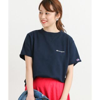 チャンピオン(Champion)のChampion 別注カットオフロゴ刺繍スウェット Tシャツ(Tシャツ/カットソー(半袖/袖なし))