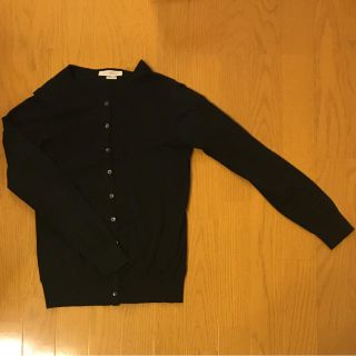 ジョンスメドレー(JOHN SMEDLEY)のふく様 ジョンスメドレー コットン カーディガン 黒 ブラック M(カーディガン)