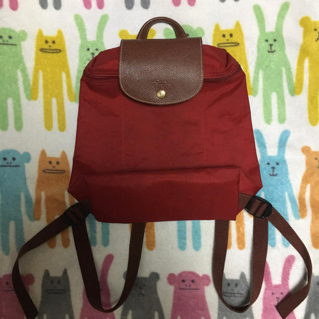 LONGCHAMP(ロンシャン)のロンシャン レッド リュック レディースのバッグ(リュック/バックパック)の商品写真