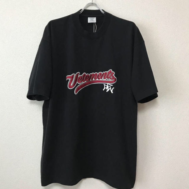 メンズ18ss VETEMENTS Oversized Logo T-shirt M