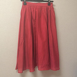 プロポーションボディドレッシング(PROPORTION BODY DRESSING)の赤 スカート(ひざ丈スカート)