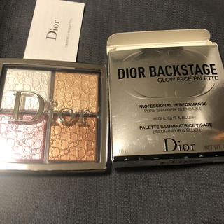 ディオール(Dior)のDiorバックステージフェイスグロウパレット#001(フェイスパウダー)
