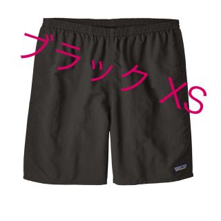 パタゴニア(patagonia)のパタゴニア バギーズショーツ  ロング ブラック xs 7インチ(ショートパンツ)