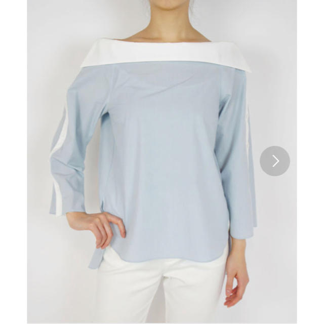 AULA AILA(アウラアイラ)のAULA TYPEWRITER OFF SHOULDER SHIRTS レディースのトップス(シャツ/ブラウス(長袖/七分))の商品写真