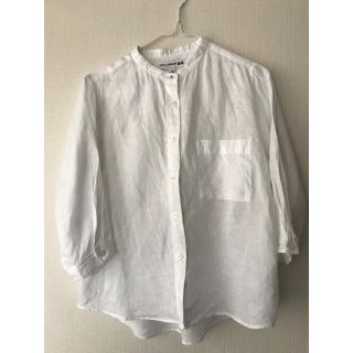 ユニクロ(UNIQLO)のユニクロリネンブラウス(シャツ/ブラウス(長袖/七分))