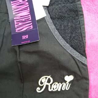 ロニィ(RONI)のL●新品●RONI●ワイドパンツ●ブラック(パンツ/スパッツ)