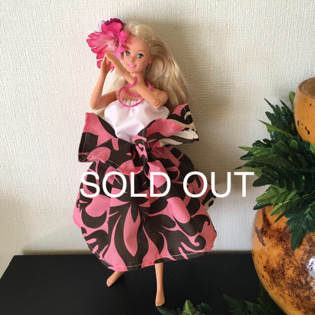 【限定販売】 Barbie - フラダンス衣装キルト柄パウ【No.16】 バービー人形 人形