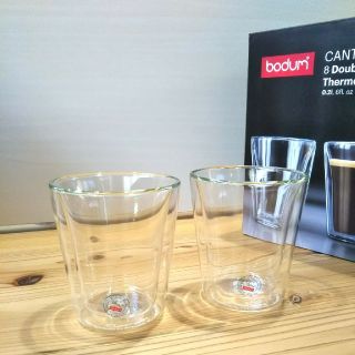 ボダム(bodum)のボダムbodom キャンティーンダブルウォールグラス200ml 2個セット(グラス/カップ)