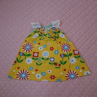 プチジャム(Petit jam)の＊あーたん様専用＊size100★プチジャム★ワンピース★イエロー×花柄(ワンピース)