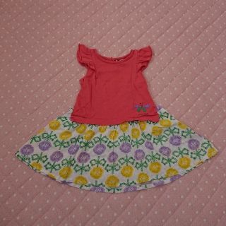 プチジャム(Petit jam)の＊らら様専用＊size100★プチジャム★ワンピース★ピンク×花柄(ワンピース)