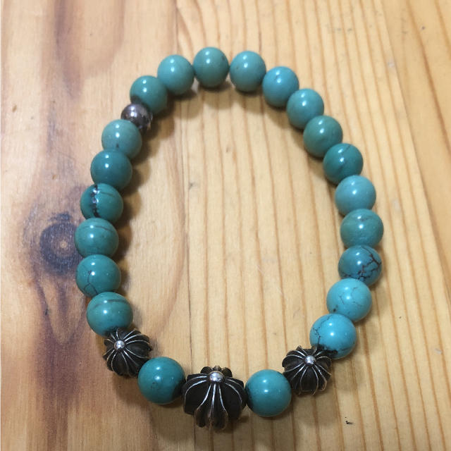 CHROME HEARTS クロムハーツ BEAD 8mmビーズ ターコイズ ブレスレット