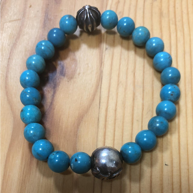 Chrome Hearts - クロムハーツ ターコイズ ビーズブレス 8mm 正規品 2