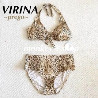 新品 VIRINA ヴィリーナ prego マタニティ水着 レオパード柄 M〜L(マタニティ水着)