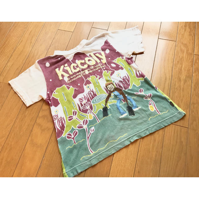 BOOFOOWOO(ブーフーウー)の★ブーフーウー★ナチュラルブー★130★美品★半袖モンキーお花Tシャツ★ キッズ/ベビー/マタニティのキッズ服女の子用(90cm~)(Tシャツ/カットソー)の商品写真