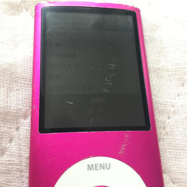 Apple(アップル)のiPod nano 4世代 ピンク スマホ/家電/カメラのオーディオ機器(ポータブルプレーヤー)の商品写真