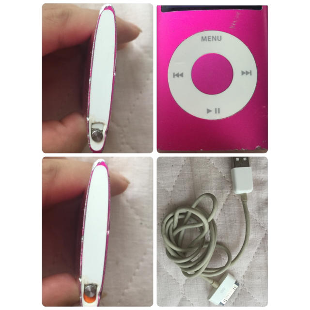 Apple(アップル)のiPod nano 4世代 ピンク スマホ/家電/カメラのオーディオ機器(ポータブルプレーヤー)の商品写真