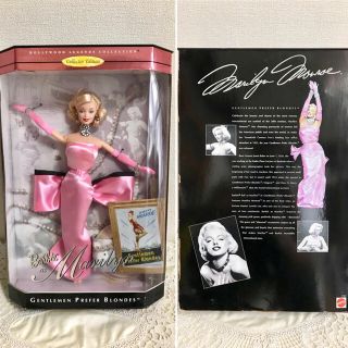 バービー(Barbie)のマリリン・モンローバービー「紳士は金髪がお好き」 ピンクドレス未開封！(ぬいぐるみ/人形)