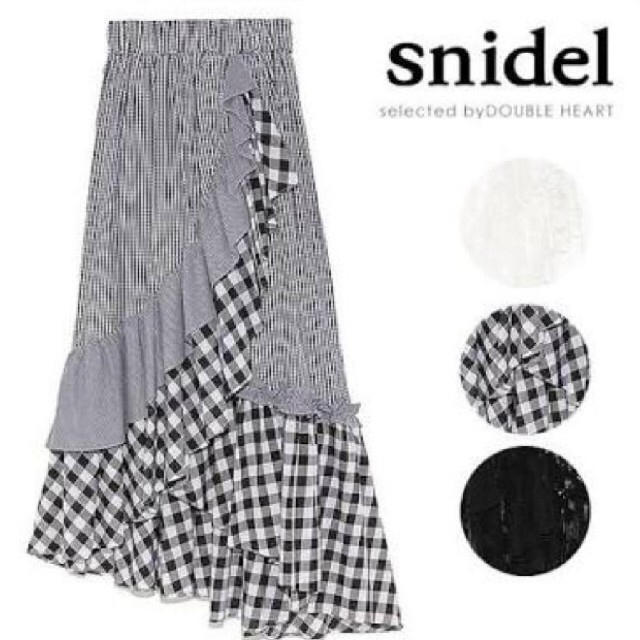SNIDEL(スナイデル)のsnidel  ギンガムチェックスカート レディースのスカート(ロングスカート)の商品写真
