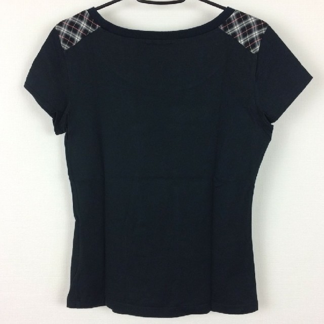 BURBERRY BLUE LABEL(バーバリーブルーレーベル)の美品 BURBERRY BLUE LABEL 半袖Tシャツ ブラック サイズ38 レディースのトップス(Tシャツ(半袖/袖なし))の商品写真