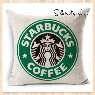 スターバックスコーヒー(Starbucks Coffee)のクッションカバー スタバ 緑 グリーン インテリア (クッションカバー)