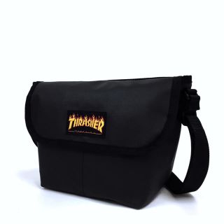 スラッシャー(THRASHER)の【THRASHER】カブセショルダー［BK/FLAME LOGO］(ショルダーバッグ)