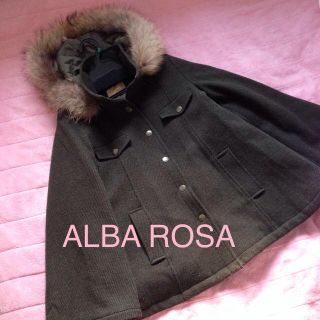 アルバローザ(ALBA ROSA)のリアルファー♡ポンチョコート(ポンチョ)