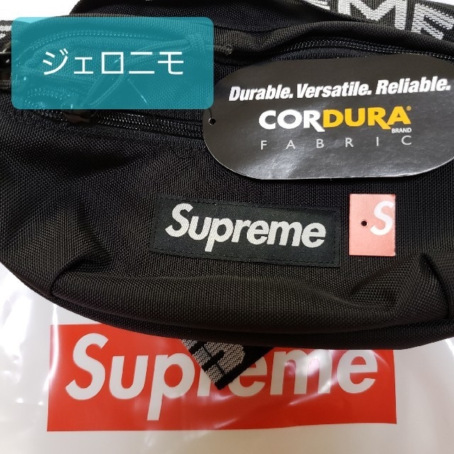 Supreme waist bag BLACK ウエストバッグ ブラック