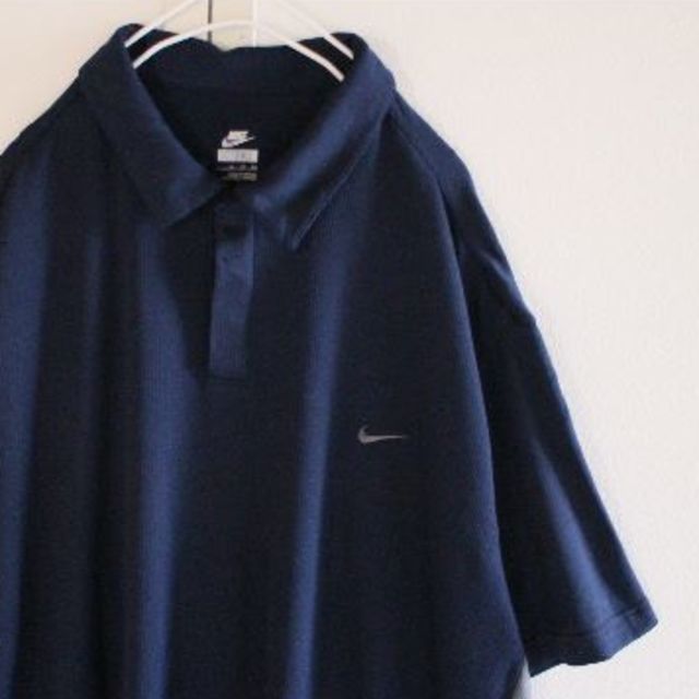 NIKE(ナイキ)のUS ナイキ navy 半袖 ポロシャツ XL メンズのトップス(ポロシャツ)の商品写真