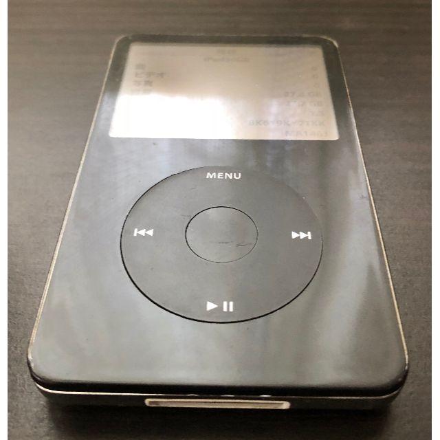 Apple iPod classic 30GB ブラック 第5世代 復元初期化済 スマホ/家電/カメラのオーディオ機器(ポータブルプレーヤー)の商品写真